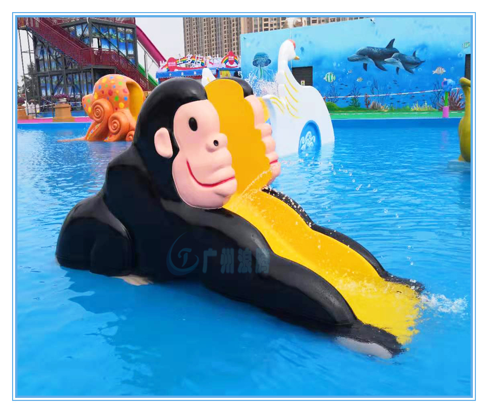水上樂園設(shè)備，戲水小品，猴子滑梯